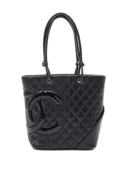 CHANEL Pre-Owned: Чёрная сумка-шоппер 