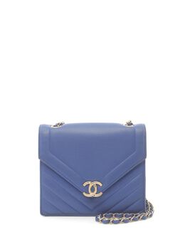 CHANEL Pre-Owned: Голубая сумка 