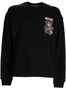 Moschino: Чёрный свитшот  Teddy