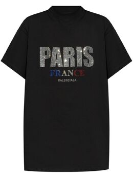 Balenciaga: Чёрная футболка 