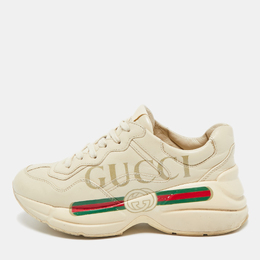 Gucci: Белые кроссовки  Rhyton