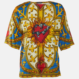 Dolce & Gabbana: Многоцветная футболка  Sacred Heart