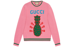 Gucci: Розовый свитер 