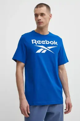 Reebok: Синяя футболка 