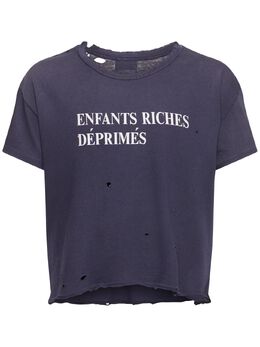 ENFANTS RICHES DÉPRIMÉS: Рваная футболка 