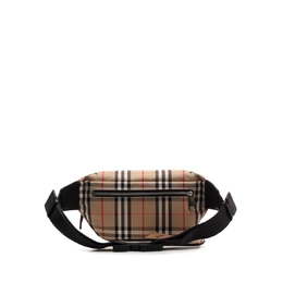 Burberry: Бежевая сумка  Vintage Check