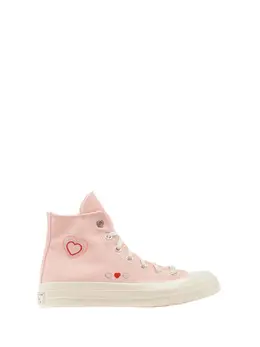 Converse: Розовые кроссовки  Chuck 70 Hi