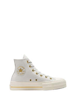 Converse: Серые кроссовки  Chuck Taylor All Star Lift