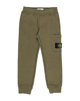 Stone Island Junior: Зелёные брюки 