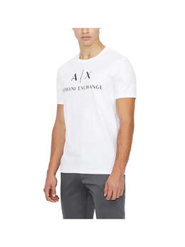 Armani Exchange: Белая футболка 