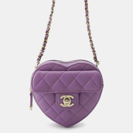 Chanel: Фиолетовая сумка 