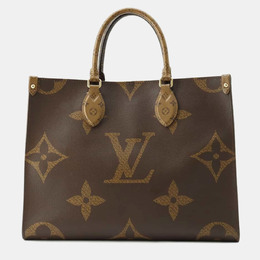Louis Vuitton: Коричневая сумка-шоппер 