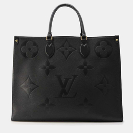 Louis Vuitton: Чёрная сумка-шоппер 