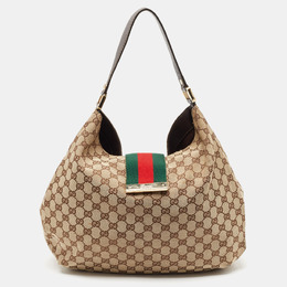 Gucci: Бежевая сумка  Web