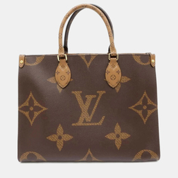 Louis Vuitton: Коричневая сумка-шоппер 
