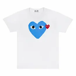 Comme des Garcons PLAY: Голубая футболка  Heart