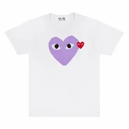 Comme des Garcons PLAY: Фиолетовая футболка  Heart