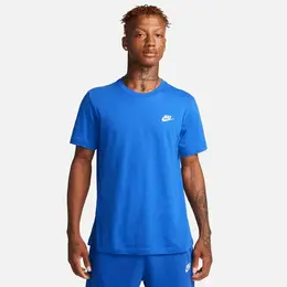 NIKE: Синяя футболка  Sportswear Club