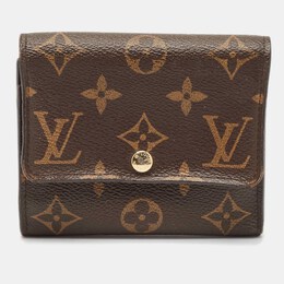 Louis Vuitton: Коричневый кошелёк 