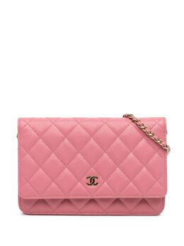 CHANEL Pre-Owned: Розовый кошелёк 