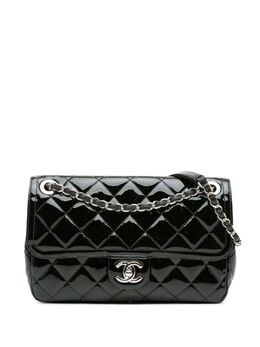 CHANEL Pre-Owned: Чёрная сумка через плечо 