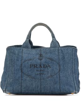 Prada Pre-Owned: Голубая сумка 