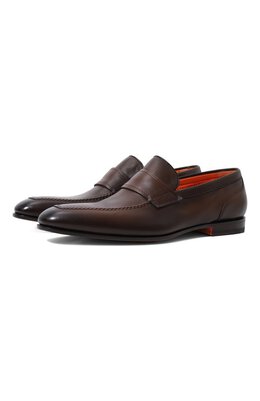 Santoni: Коричневые туфли 