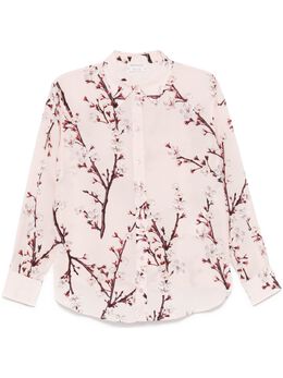 Alexander McQueen: Рубашка с растительным принтом 