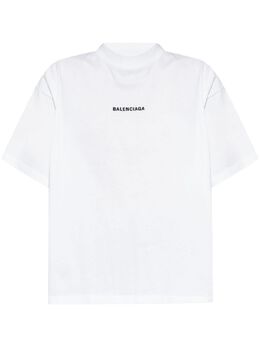 Balenciaga: Белая футболка 