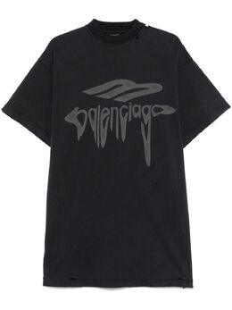 Balenciaga: Футболка оверсайз 