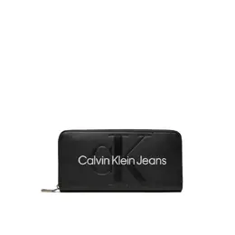 Calvin Klein Jeans: Чёрный кошелёк 