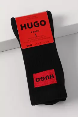 HUGO BOSS: Чёрные носки 