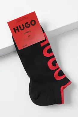 HUGO BOSS: Чёрные носки 