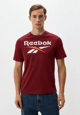 Reebok: Бордовая футболка 