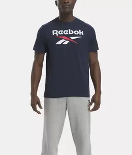 Reebok: Синяя футболка 