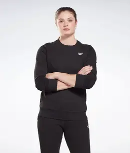 Reebok: Чёрная толстовка 