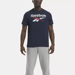 Reebok: Синяя футболка 