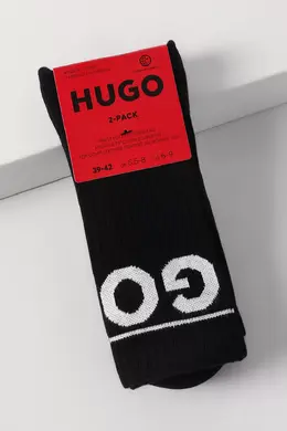 HUGO BOSS: Чёрные носки 