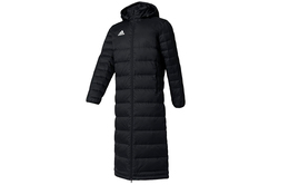 Adidas: Чёрный пуховик 