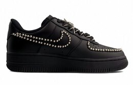 Nike: Чёрные кроссовки  Air Force 1