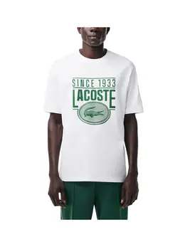 Lacoste: Белая футболка 