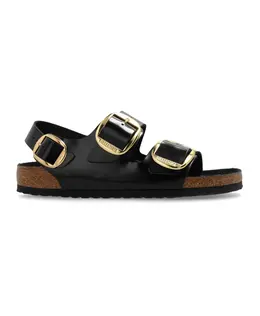 Birkenstock: Чёрные сандалии 