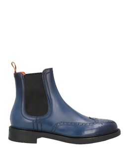 Santoni: Синие ботинки 