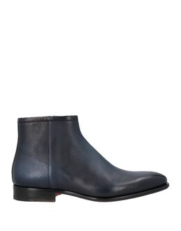 Santoni: Синие ботинки 