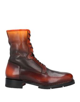 Santoni: Тёмные ботинки 