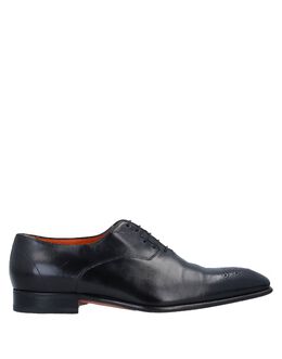 Santoni: Чёрные туфли 