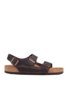 Birkenstock: Тёмные сандалии 