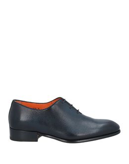 Santoni: Синие туфли 