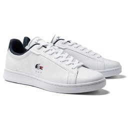 Lacoste: Белые кроссовки 