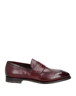 Santoni: Бордовые туфли 